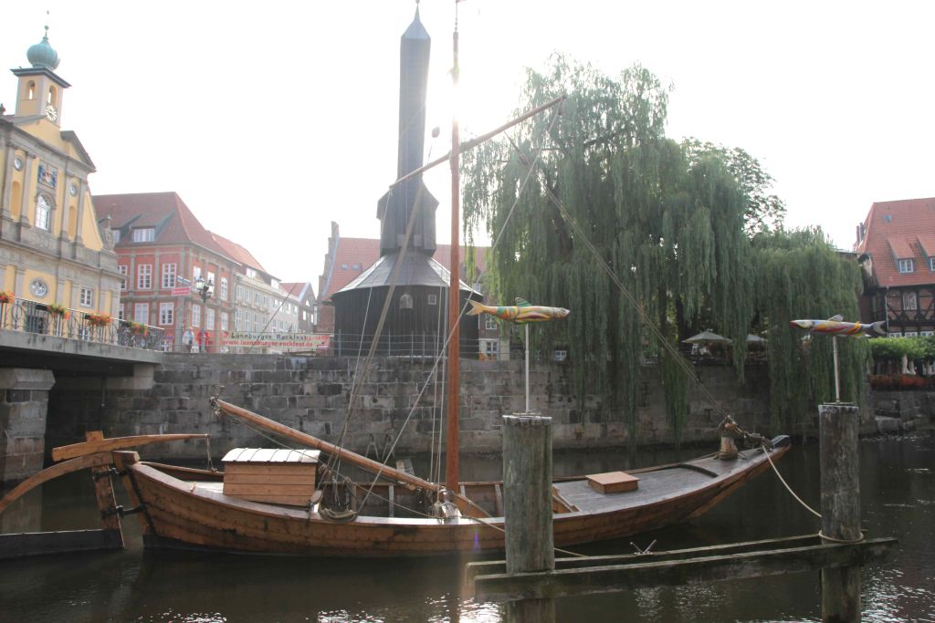 Salz Ewer auf der Ilmenau in Lüneburg
